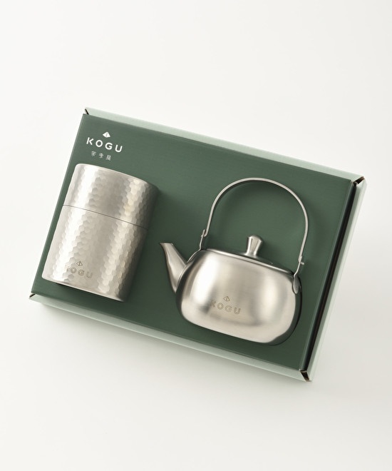 茶考具 2点セット(急須・茶筒)